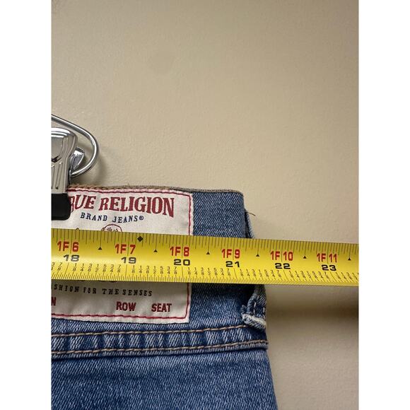 Authentic True Religion Size 42 Ricky Relaxed Straight Light Wash Blue Jean y2k - Picture 13 of 16
